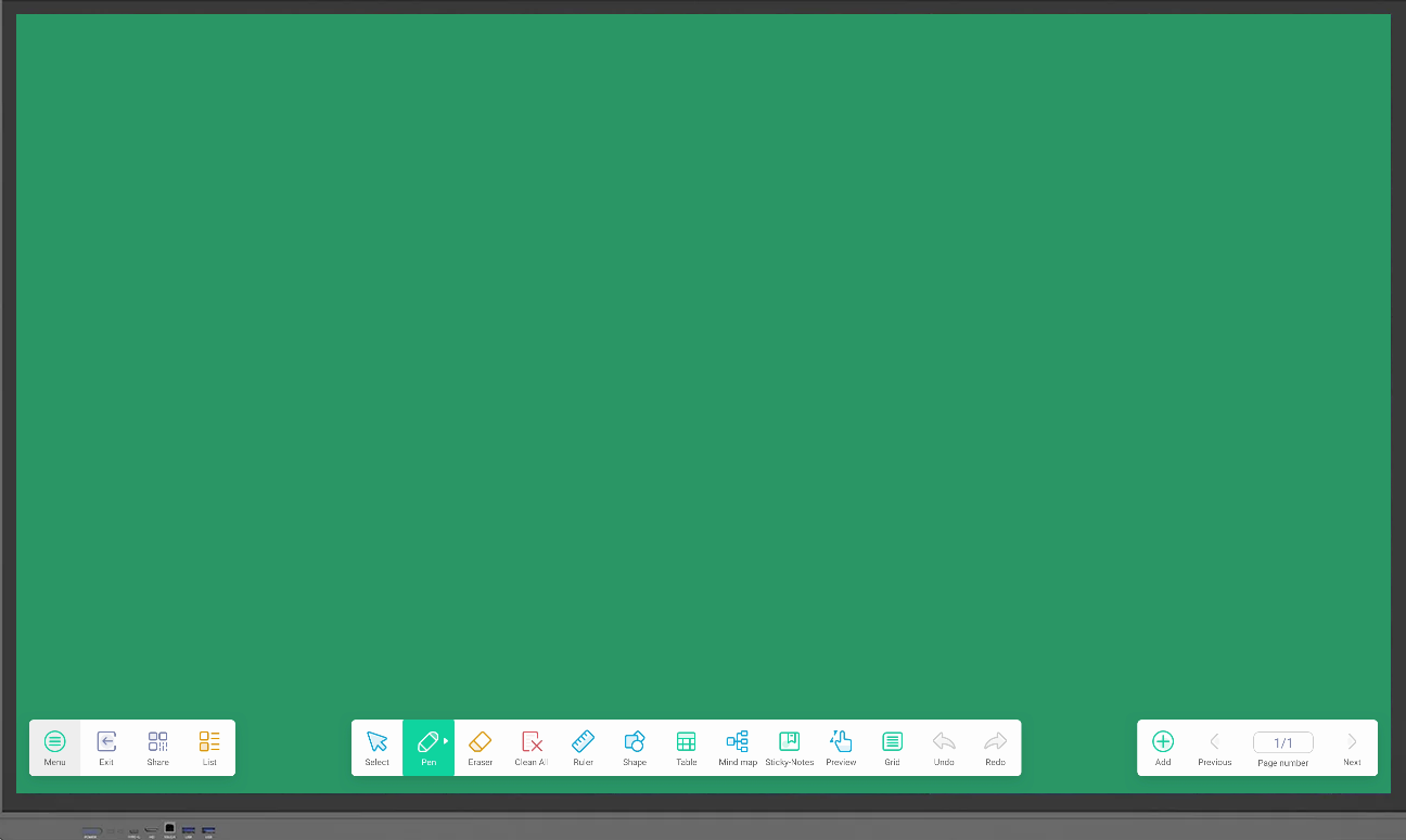 Aaztech Interactive Flat Panel 75" - android_note view