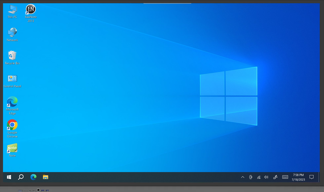 Aaztech Interactive Flat Panel 75" - windows view